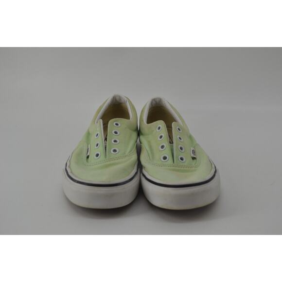 Vans Shoes Women's Neon Green Casual Low Top Sneaker Off the Wall White Size 5.5 - Picture 4 of 11